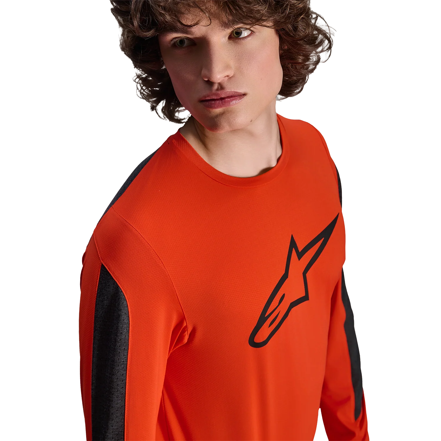 Maillot ALPINESTARS A-DURA INSET ASTAR Manches Longues Orange - Image 8