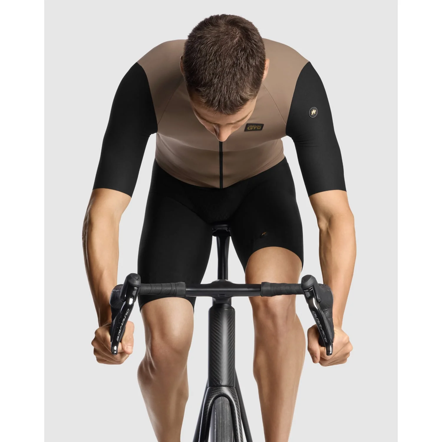 Maillot ASSOS EQUIPE RS S11 Manches Courtes Noir/Beige - Image 5