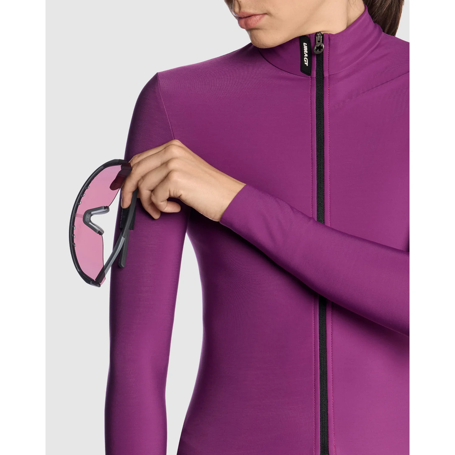 Maillot ASSOS UMA GT SPRING FALL C2 Manches Longues Femme Alchemy Purple - Image 5