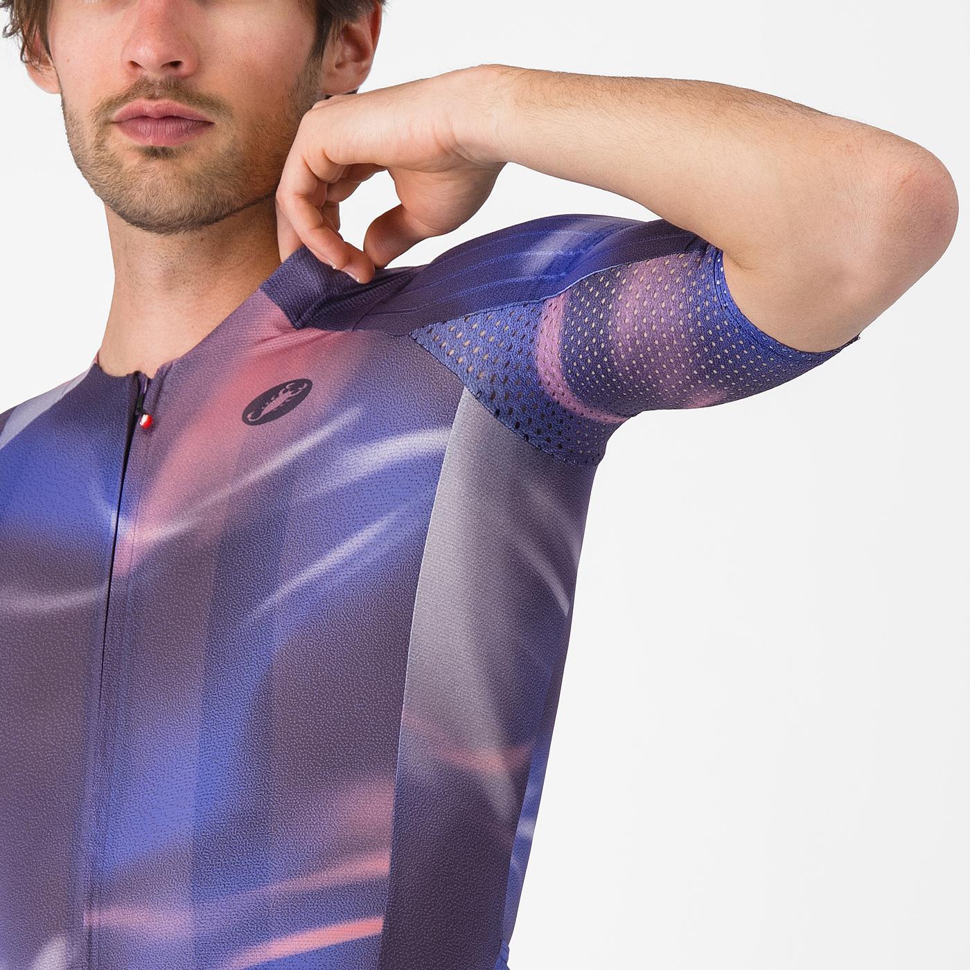 Maillot CASTELLI AERO RACE 8S Manches Courtes Violet - Image 6