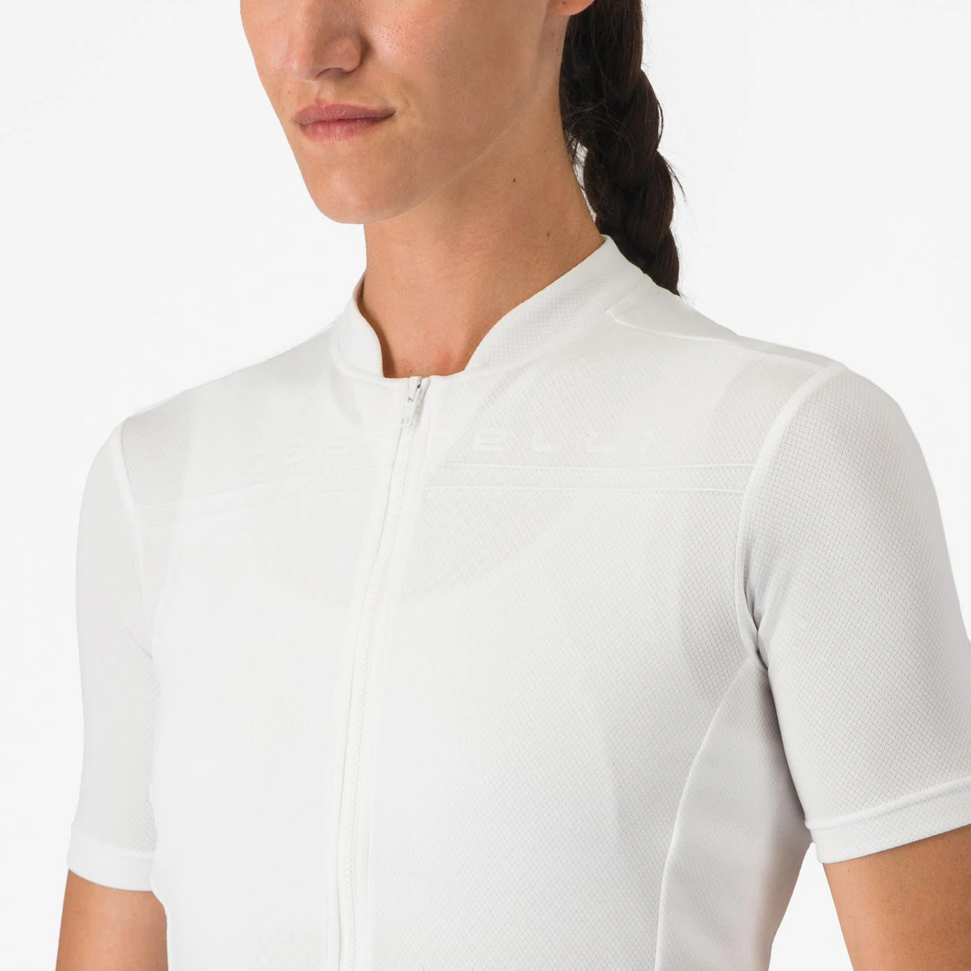 Maillot CASTELLI ANIMA 4 Femme Manches Courtes Blanc - Image 6