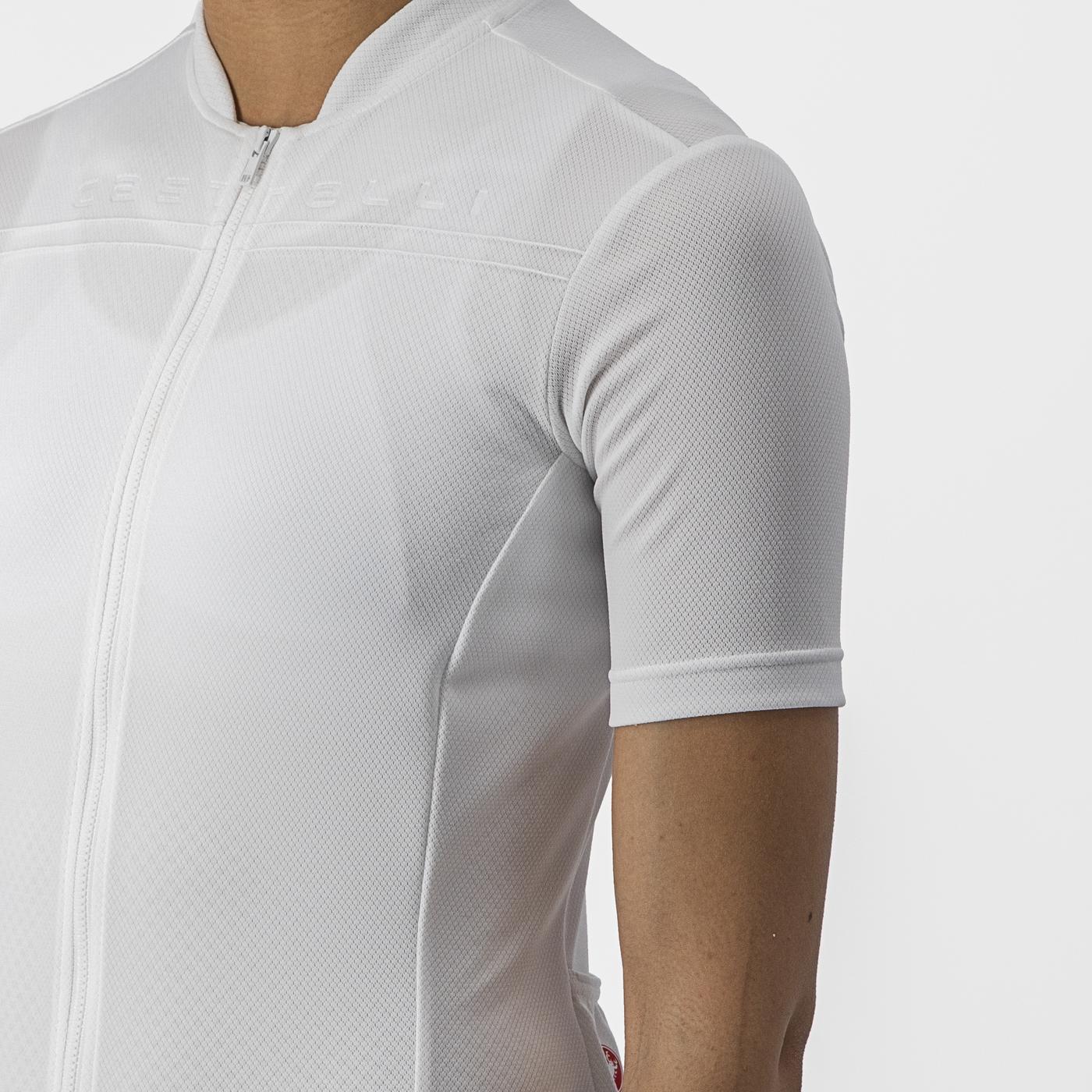 Maillot CASTELLI ANIMA 4 Femme Manches Courtes Blanc - Image 7