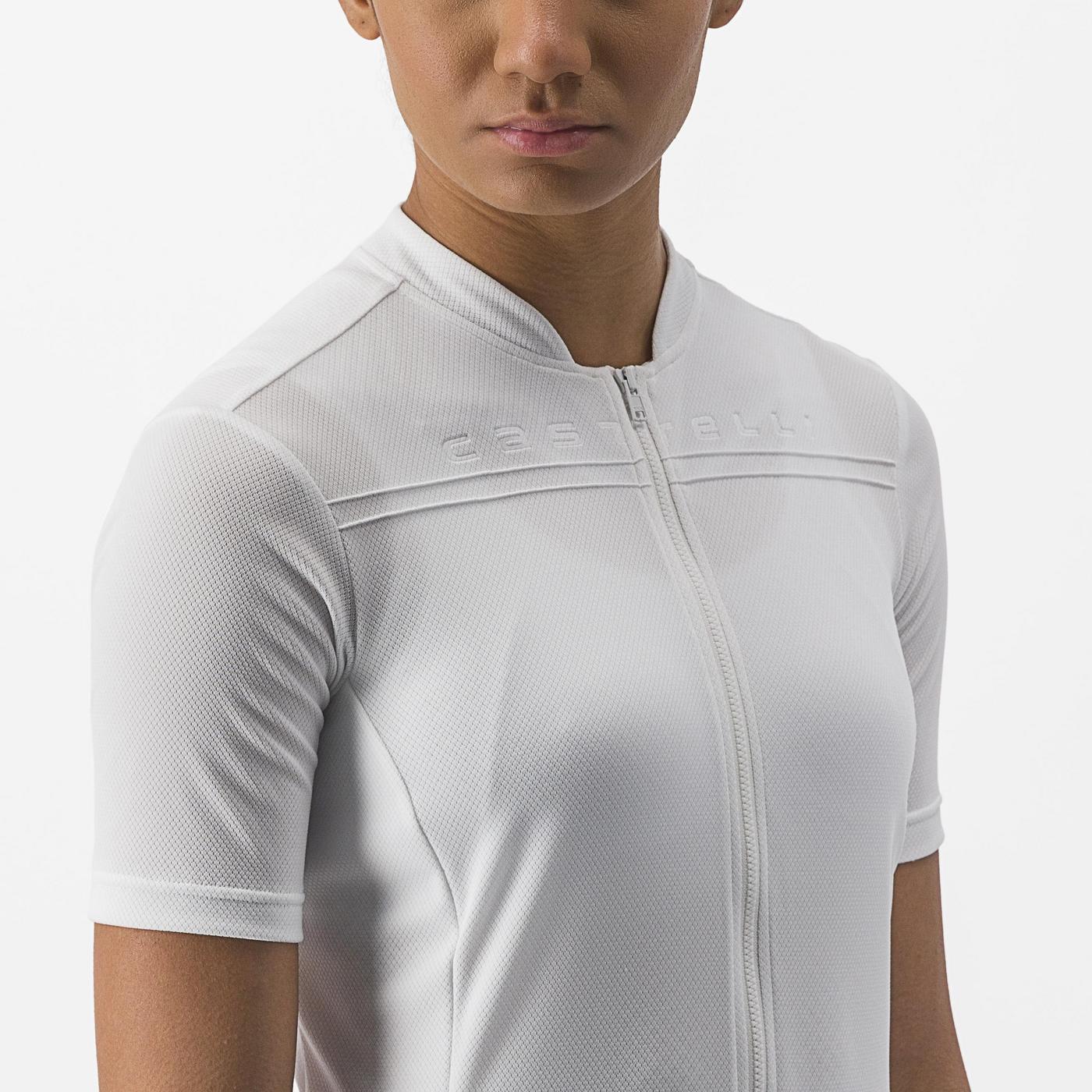 Maillot CASTELLI ANIMA 4 Femme Manches Courtes Blanc - Image 9
