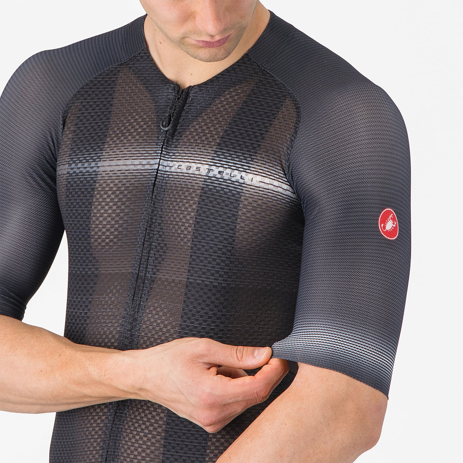 Maillot CASTELLI CLIMBER'S A/C Manches Courtes Noir - Image 6