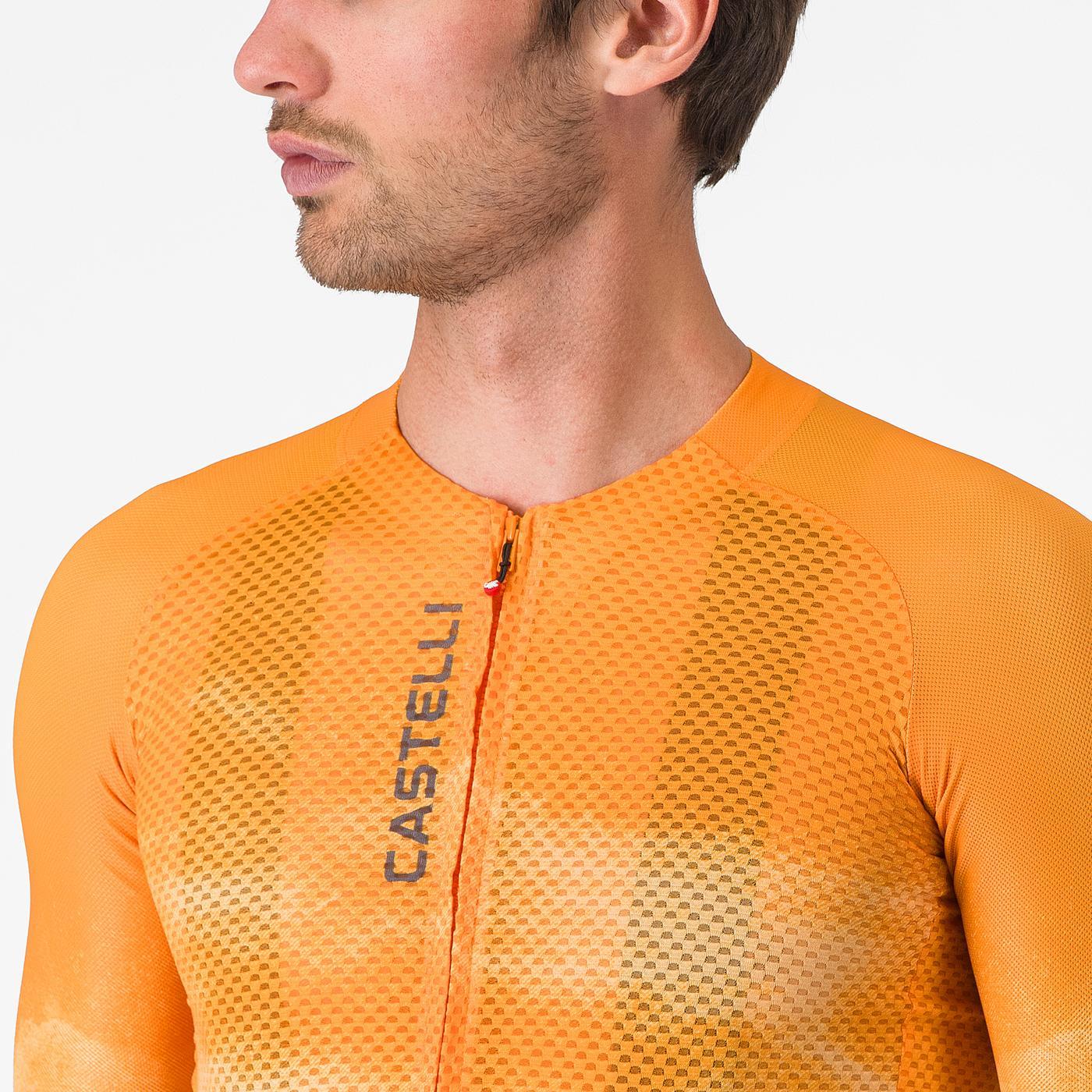 Maillot CASTELLI CLIMBER'S A/C Manches Courtes Orange - Image 3