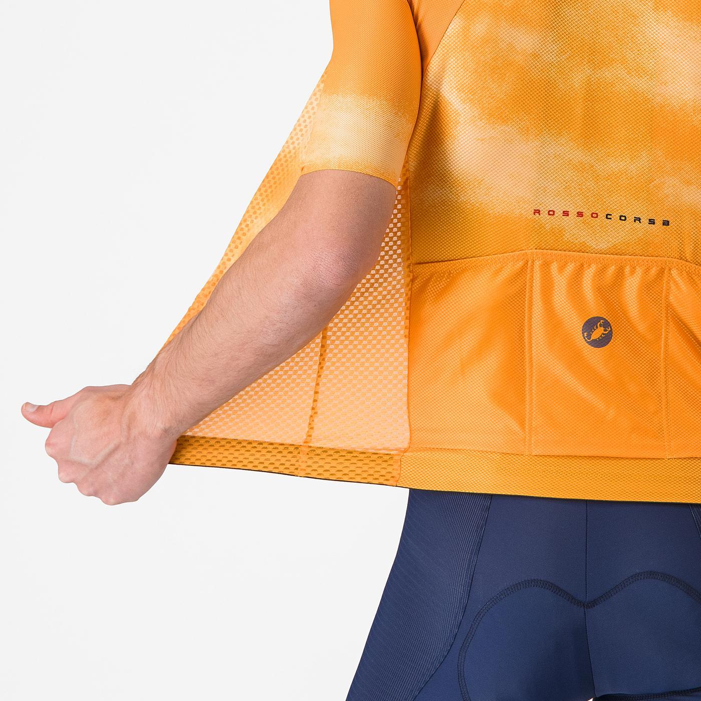 Maillot CASTELLI CLIMBER'S A/C Manches Courtes Orange - Image 4