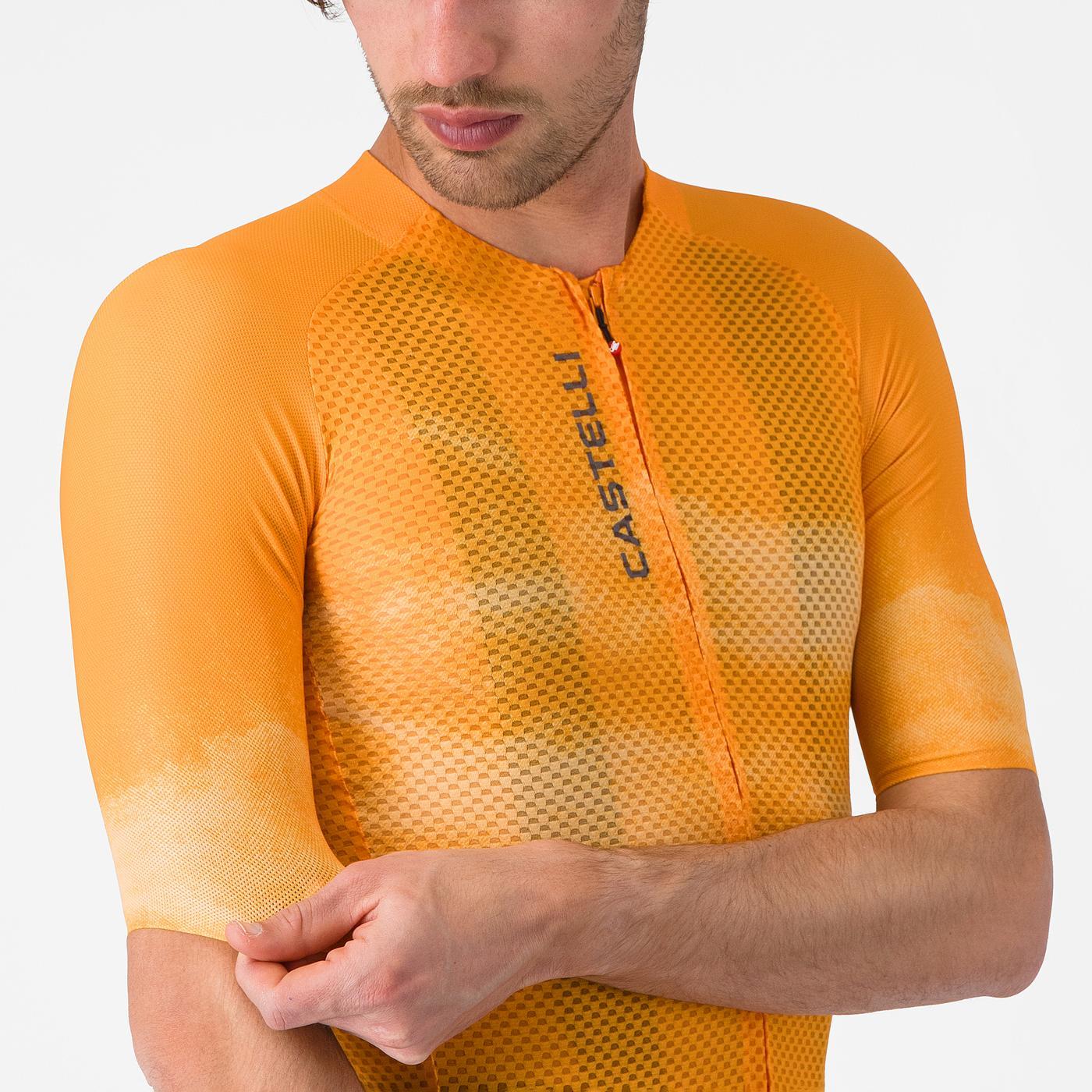 Maillot CASTELLI CLIMBER'S A/C Manches Courtes Orange - Image 5