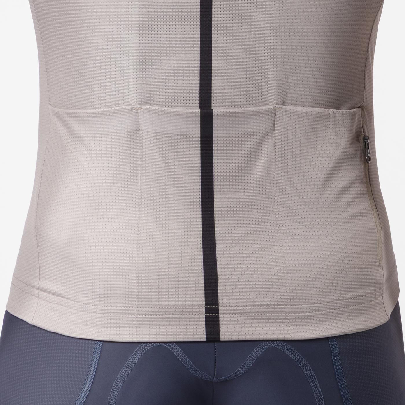 Maillot CASTELLI DRITTONE LOGO Manches Courtes Clay - Image 4