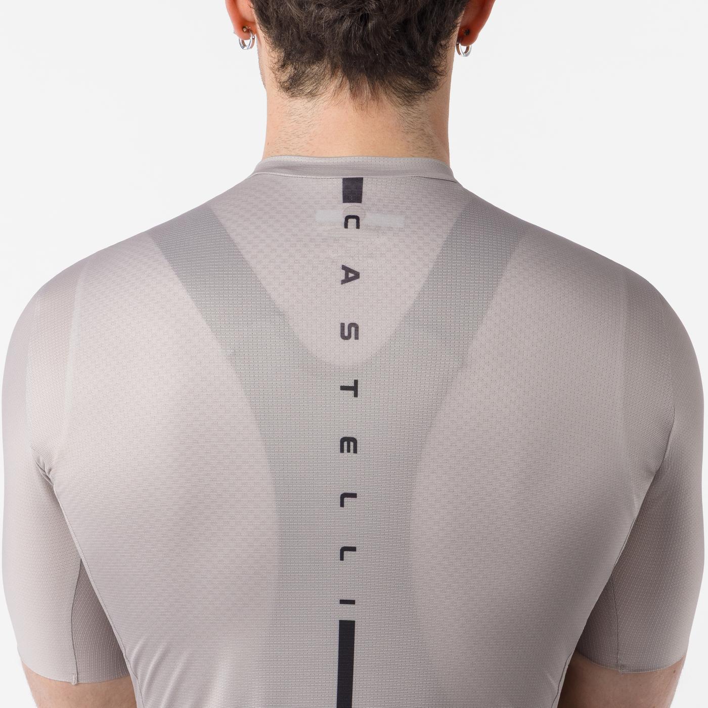 Maillot CASTELLI DRITTONE LOGO Manches Courtes Clay - Image 5
