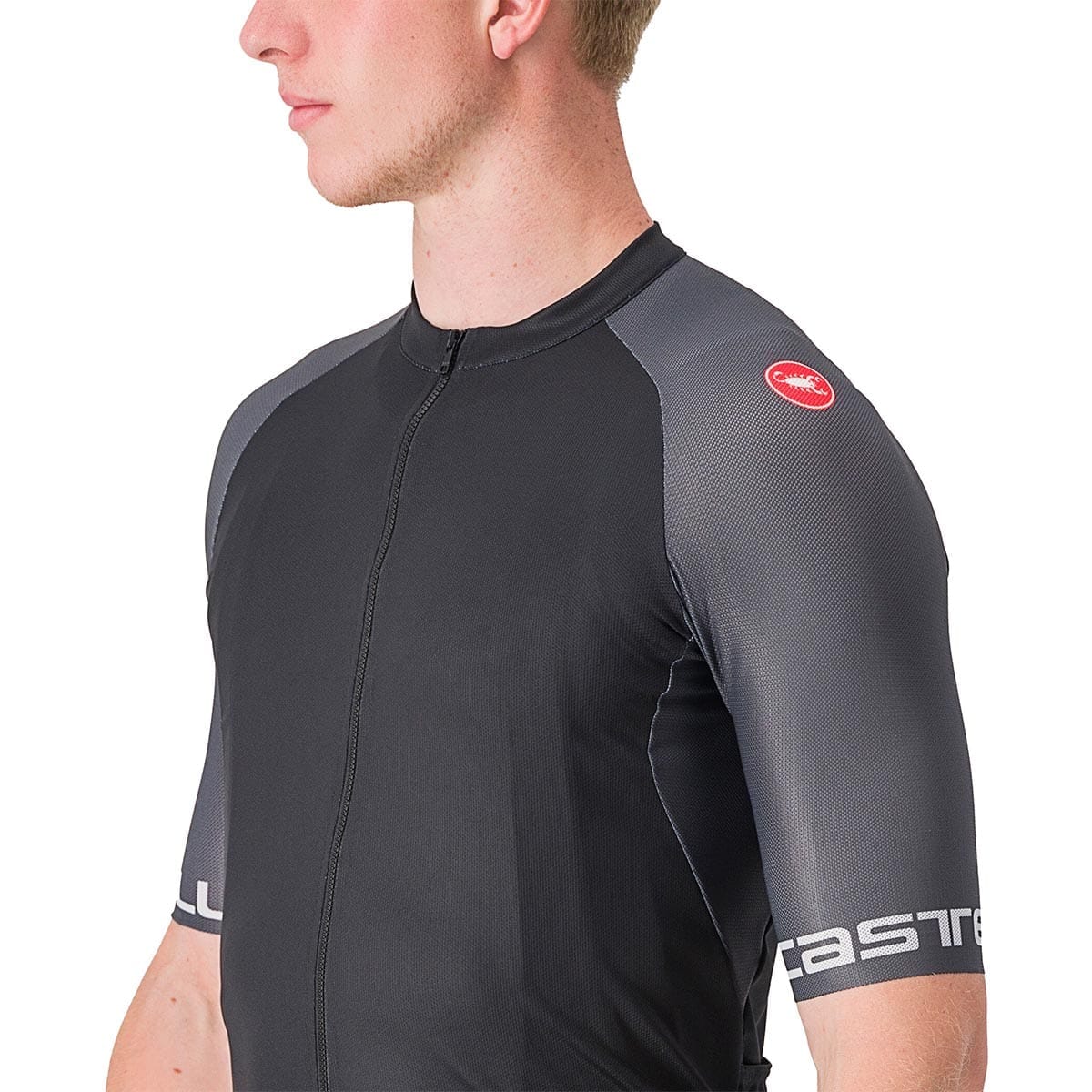 Maillot CASTELLI ENTRATA VI Manches Courtes Noir/Gris - Image 4