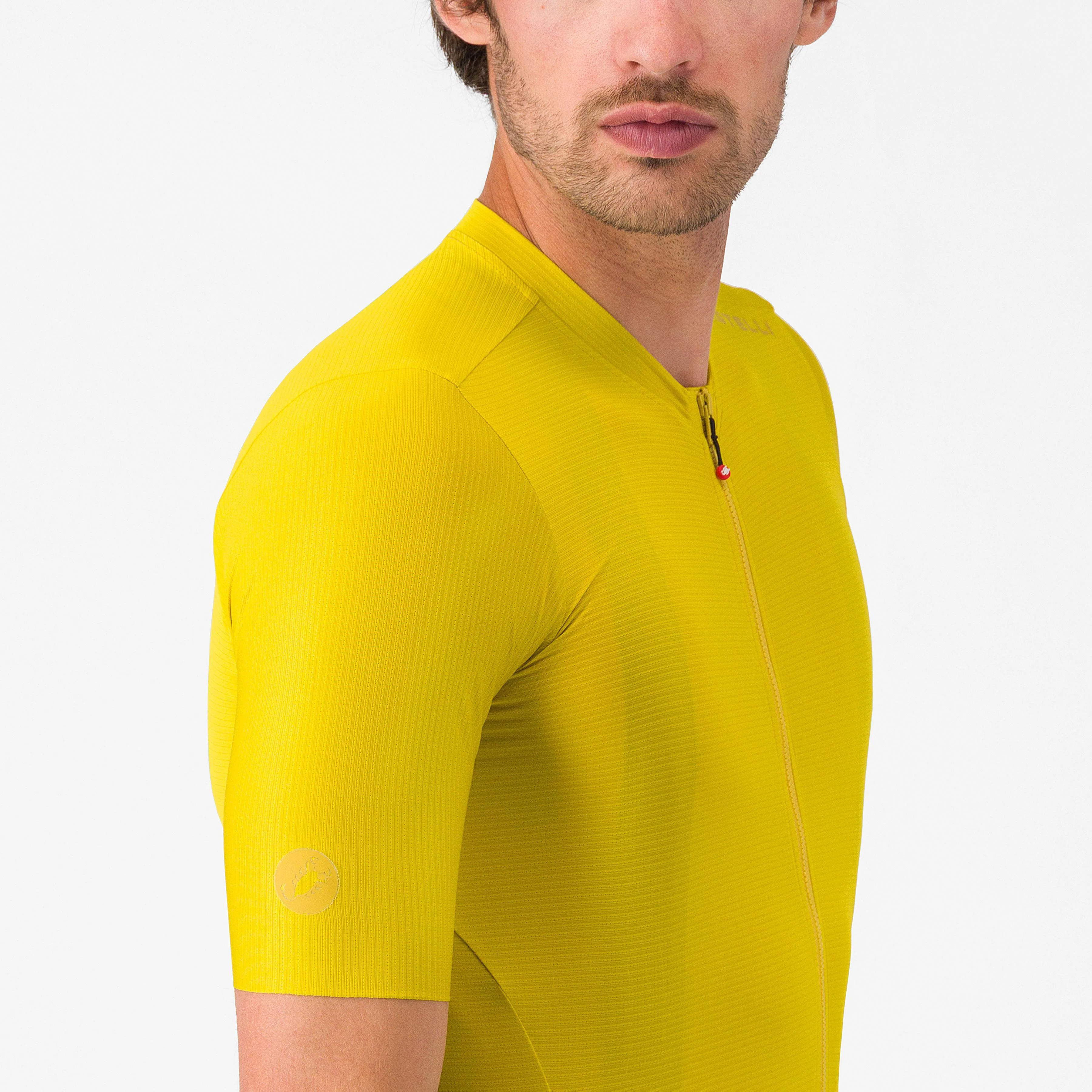 Maillot CASTELLI ESPRESSO 2 Manches Courtes Jaune - Image 5