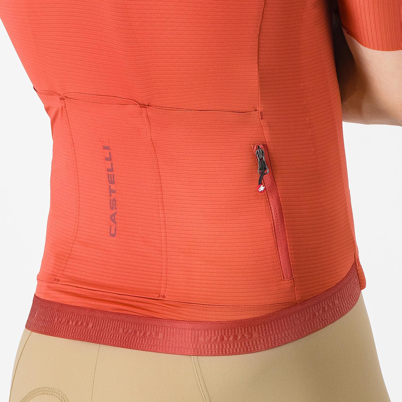 Maillot CASTELLI ESPRESSO 2 Manches Courtes Paprika - Image 4