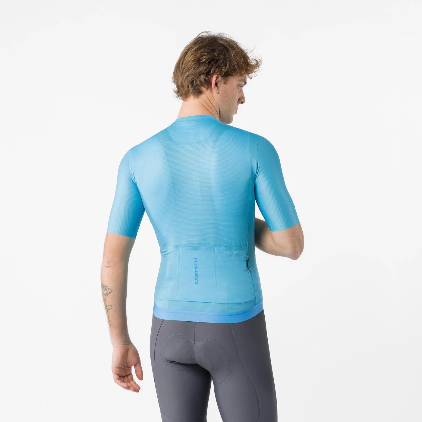 Maillot CASTELLI ESPRESSO 2 Manches Courtes Turquoise - Image 2