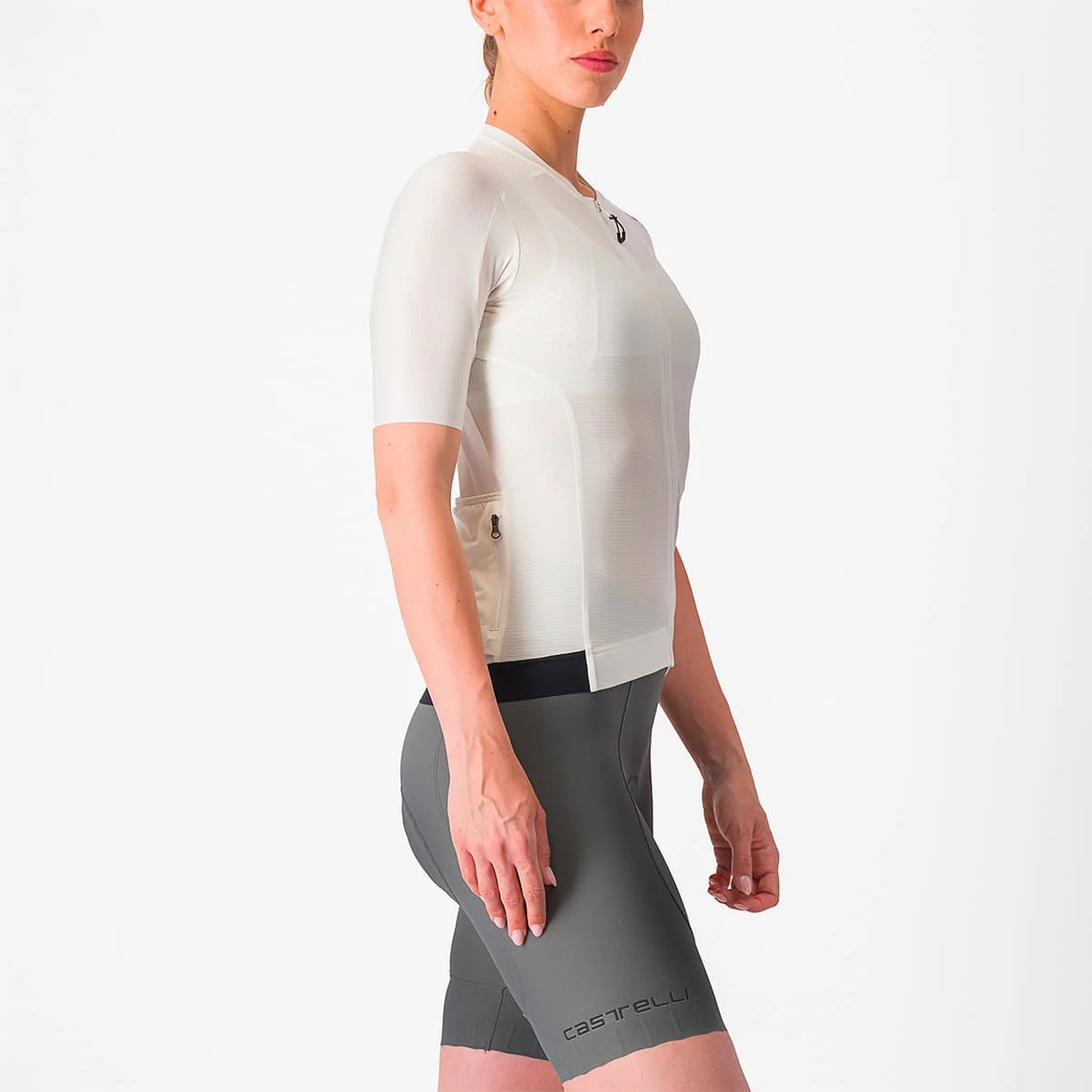 Maillot CASTELLI ESPRESSO Femme Manches Courtes Ivoire/Noir - Image 3