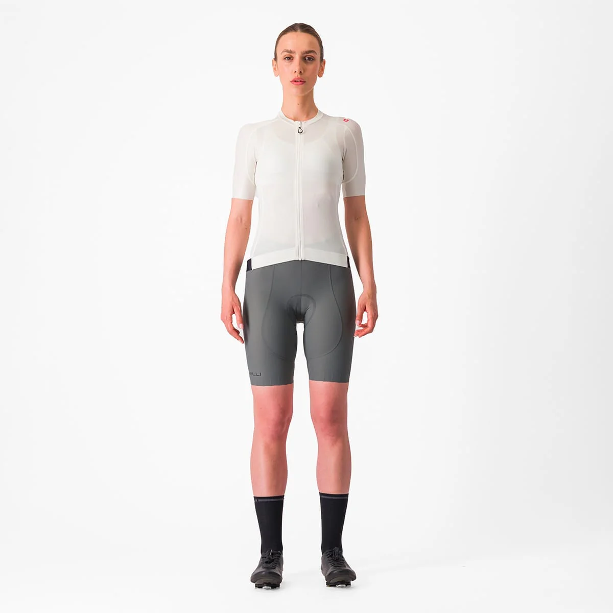 Maillot CASTELLI ESPRESSO Femme Manches Courtes Ivoire/Noir - Image 7