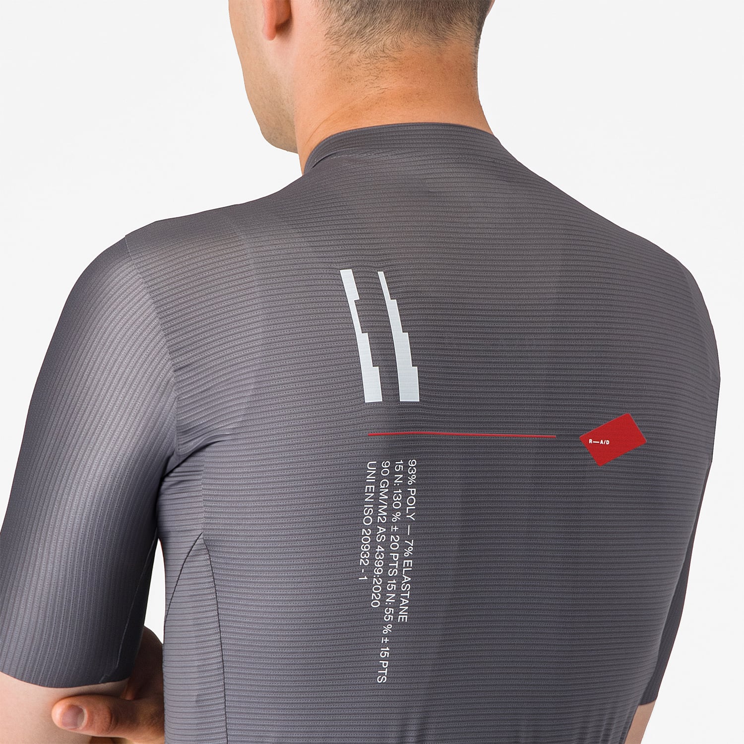 Maillot CASTELLI ESPRESSO R--A/D Manches Courtes Gris Fumé - Image 6