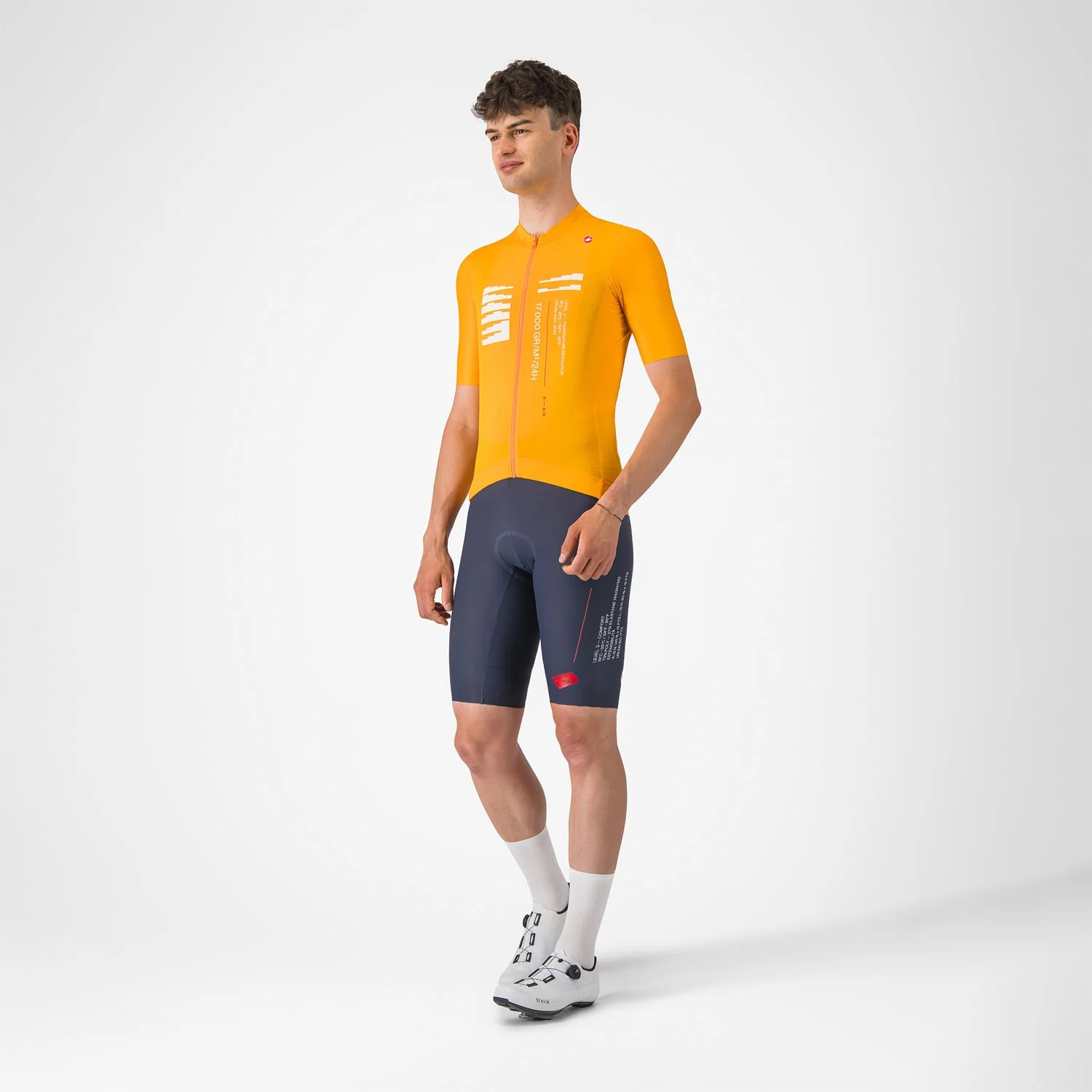 Maillot CASTELLI ESPRESSO R--A/D Manches Courtes Orange - Image 3