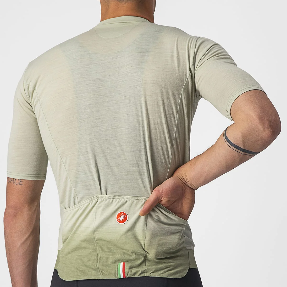 Maillot CASTELLI ESSENZA Manches Courtes Vert - Image 3