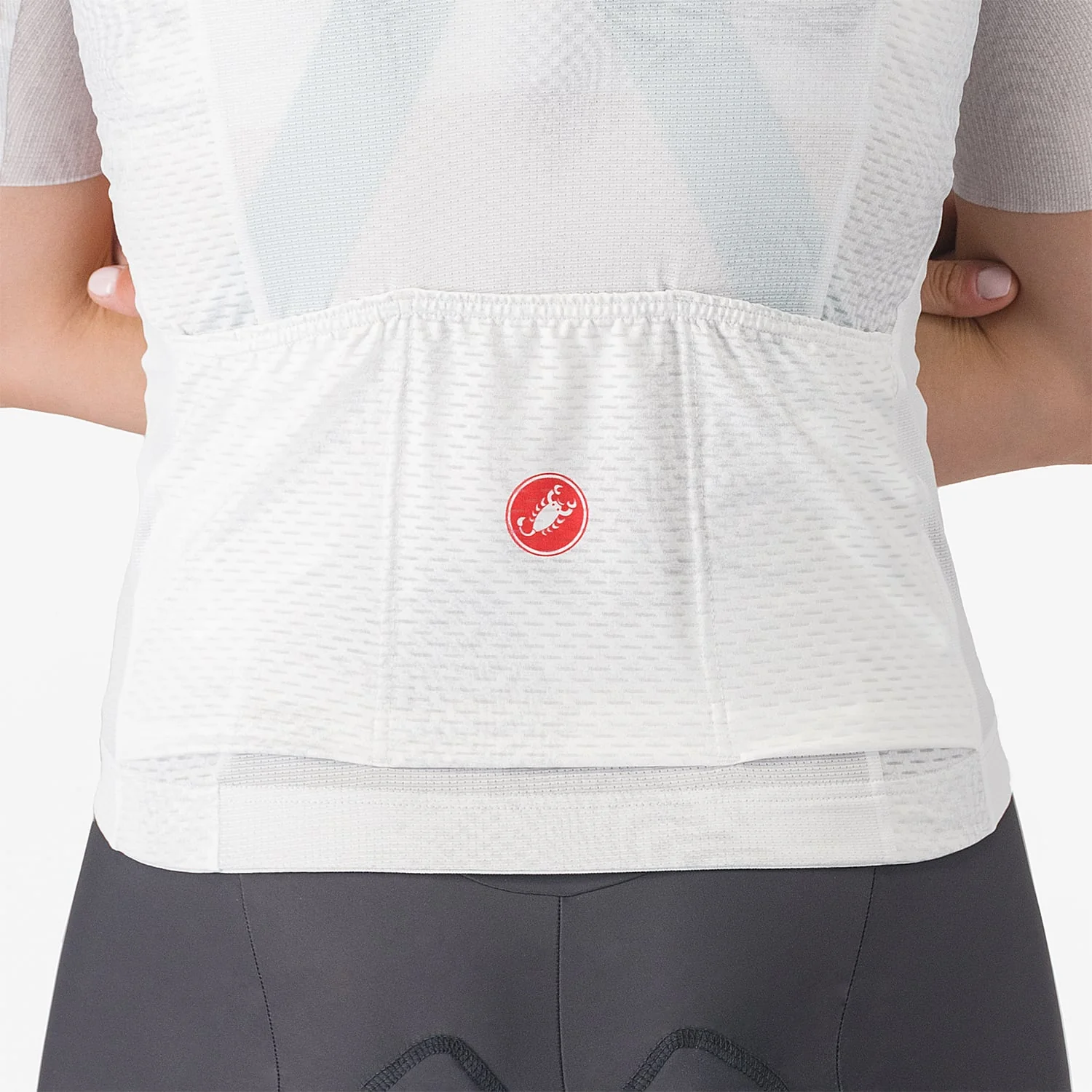 Maillot CASTELLI FANTASIA Femme Manches Courtes Blanc - Image 5