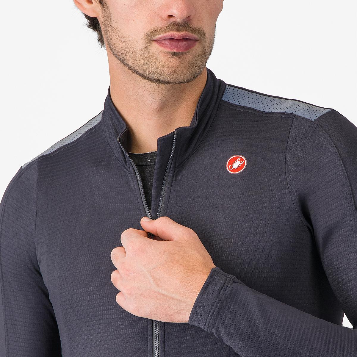 Maillot CASTELLI PURO 4 Manches Longues Dark Gray - Image 3
