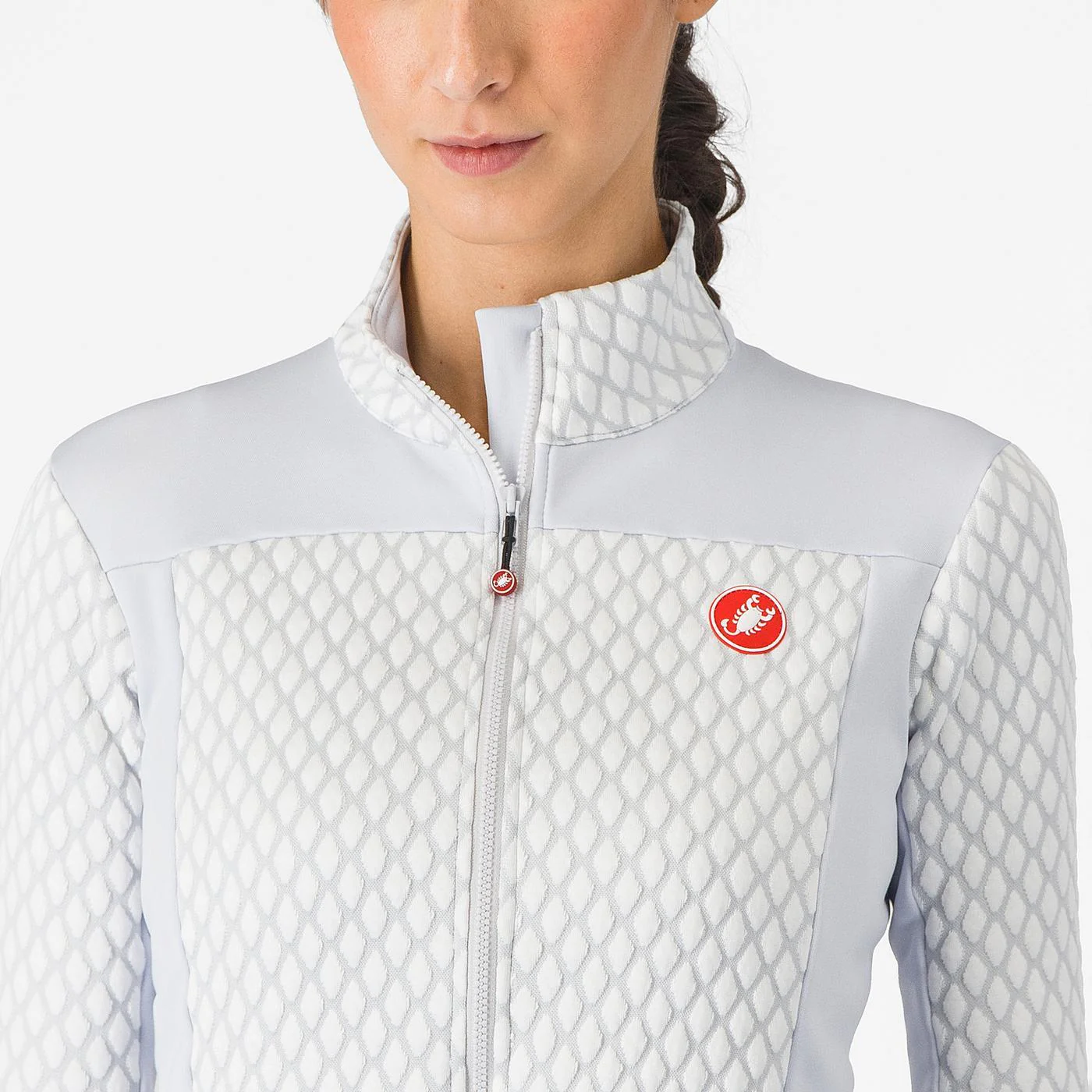 Maillot CASTELLI SFIDA 2 Femme Manches Longues Gris Clair - Image 4