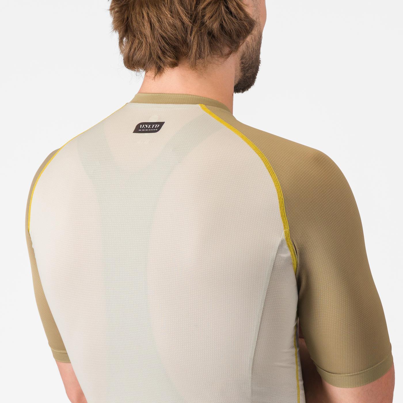 Maillot CASTELLI UNLIMITED ENDURANCE 3 Beige/Kaki - Image 5