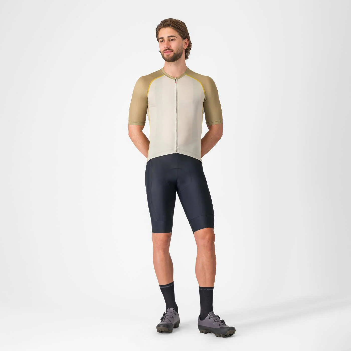 Maillot CASTELLI UNLIMITED ENDURANCE 3 Beige/Kaki - Image 6