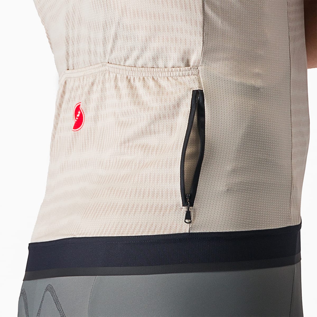 Maillot CASTELLI UNLIMITED ENDURANCE Manches Courtes Gris/Orange - Image 7