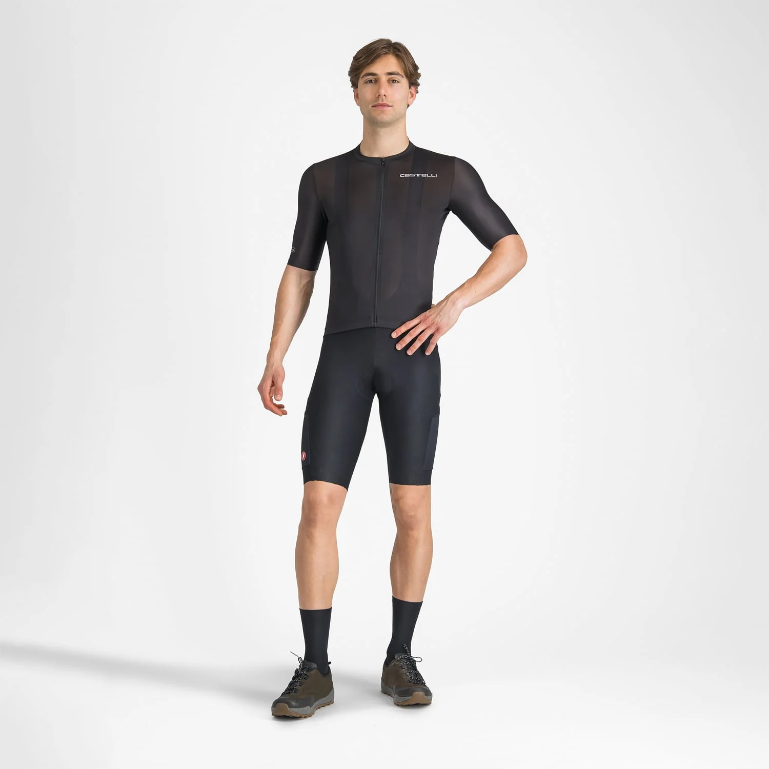 Maillot CASTELLI UNLIMITED ENTRATA 3 Manches Courtes Noir - Image 3