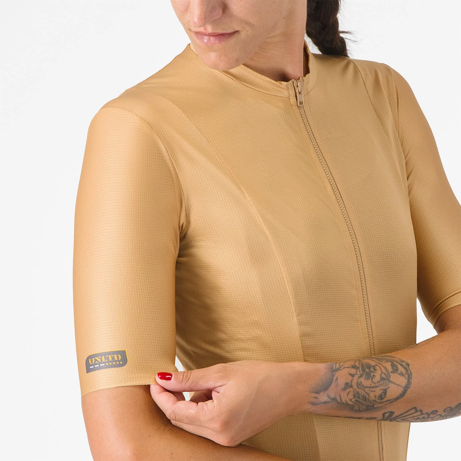Maillot CASTELLI UNLIMITED Femme Manches Courtes Marron - Image 4