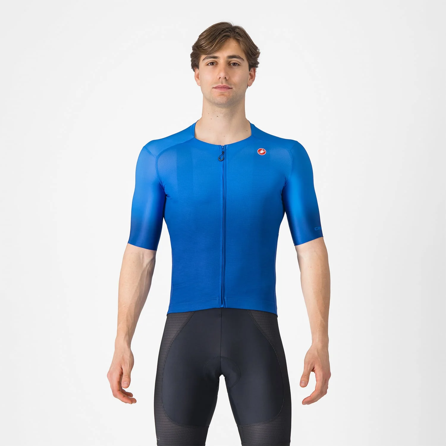 Maillot CASTELLI UPF Manches Courtes Bleu