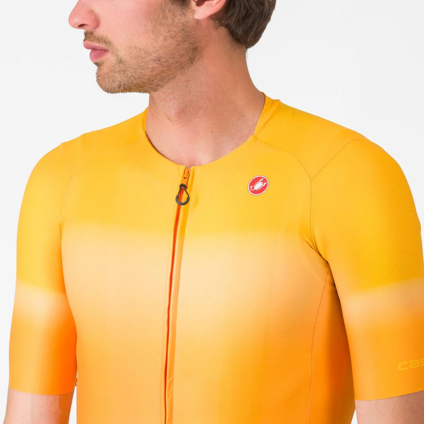 Maillot CASTELLI UPF Manches Courtes Orange - Image 3