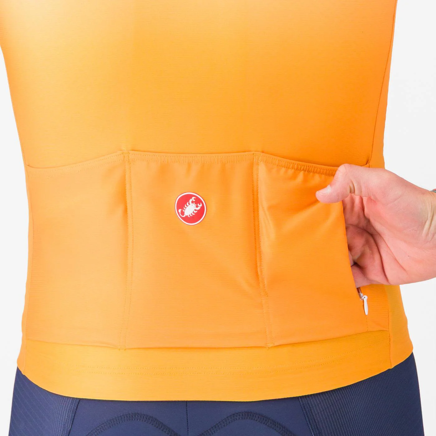 Maillot CASTELLI UPF Manches Courtes Orange - Image 4