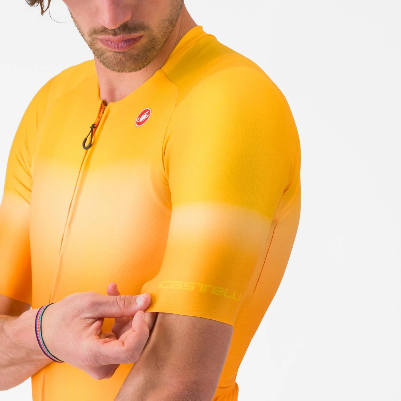 Maillot CASTELLI UPF Manches Courtes Orange - Image 5