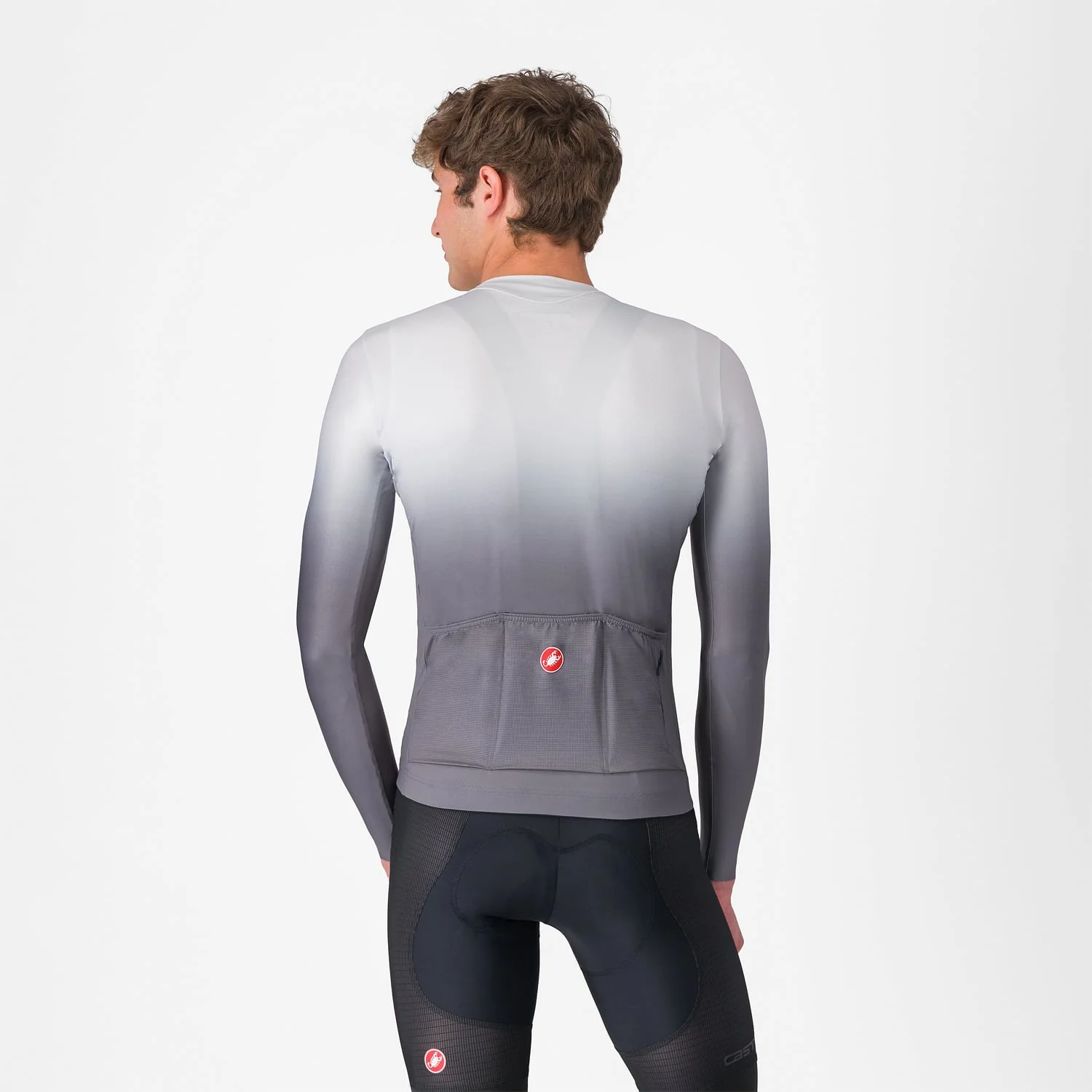 Maillot CASTELLI UPF Manches Longues Gris - Image 2