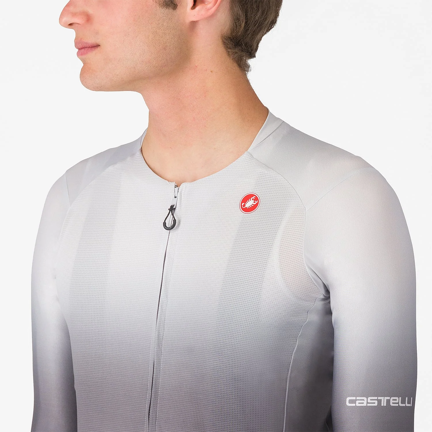 Maillot CASTELLI UPF Manches Longues Gris - Image 6