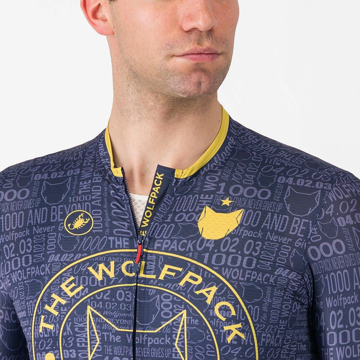 Maillot CASTELLI WOLFPACK 1000 VICTORY Manches Courtes Marine - Image 3