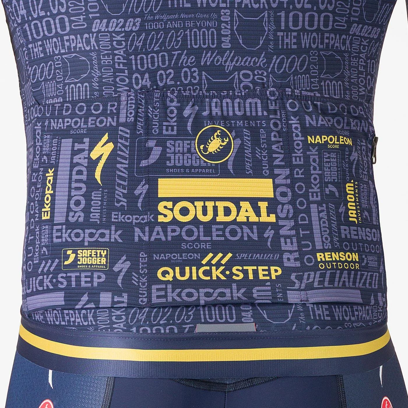 Maillot CASTELLI WOLFPACK 1000 VICTORY Manches Courtes Marine - Image 4