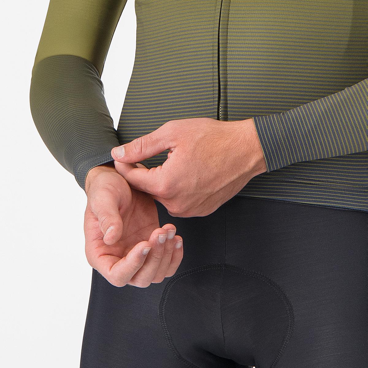 Maillot CASTELLLI APICE THERMAL Manches Longues Bleu/Mango Mojito - Image 5