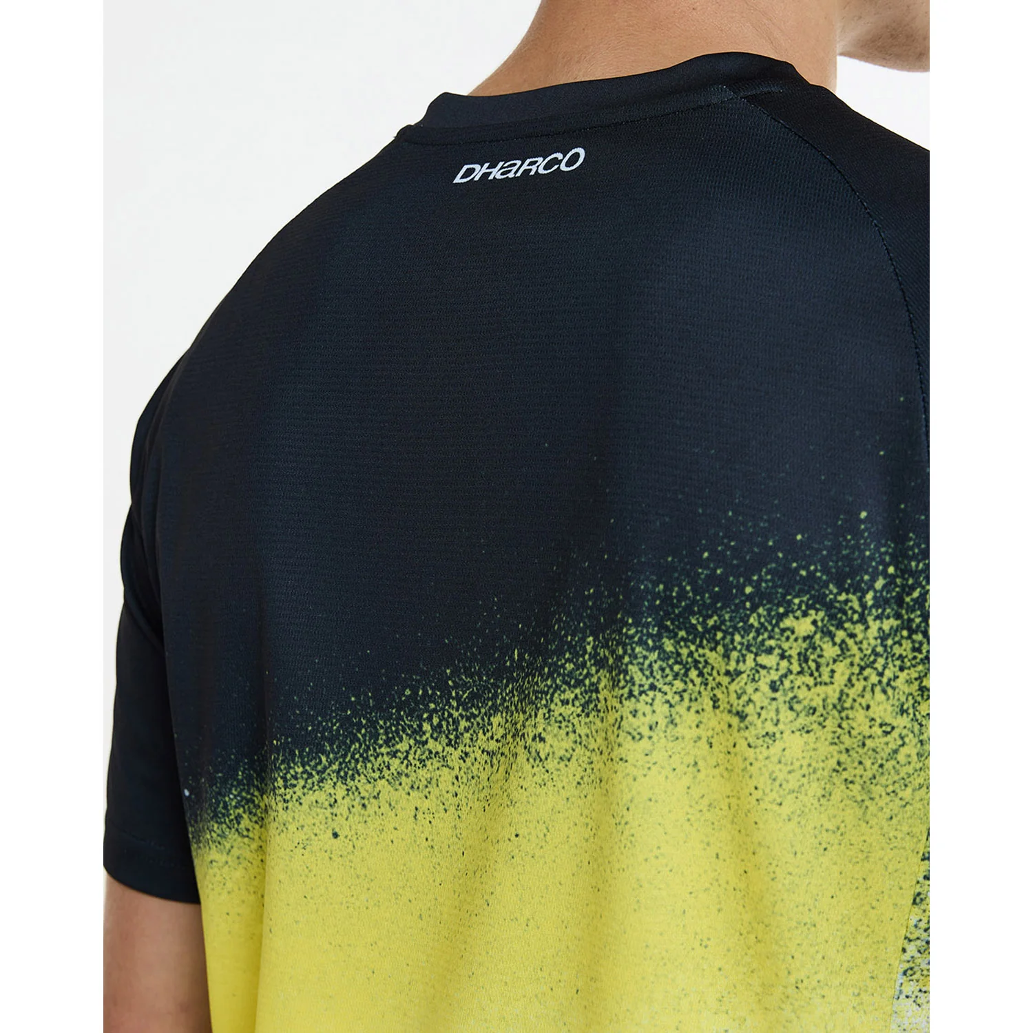 Maillot DHARCO ACID RAIN Manches Courtes Noir/Jaune - Image 8