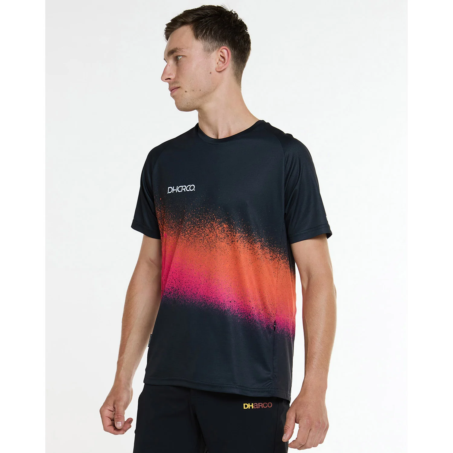 Maillot DHARCO BLACK SNAKE Manches Courtes Noir/Orange - Image 7