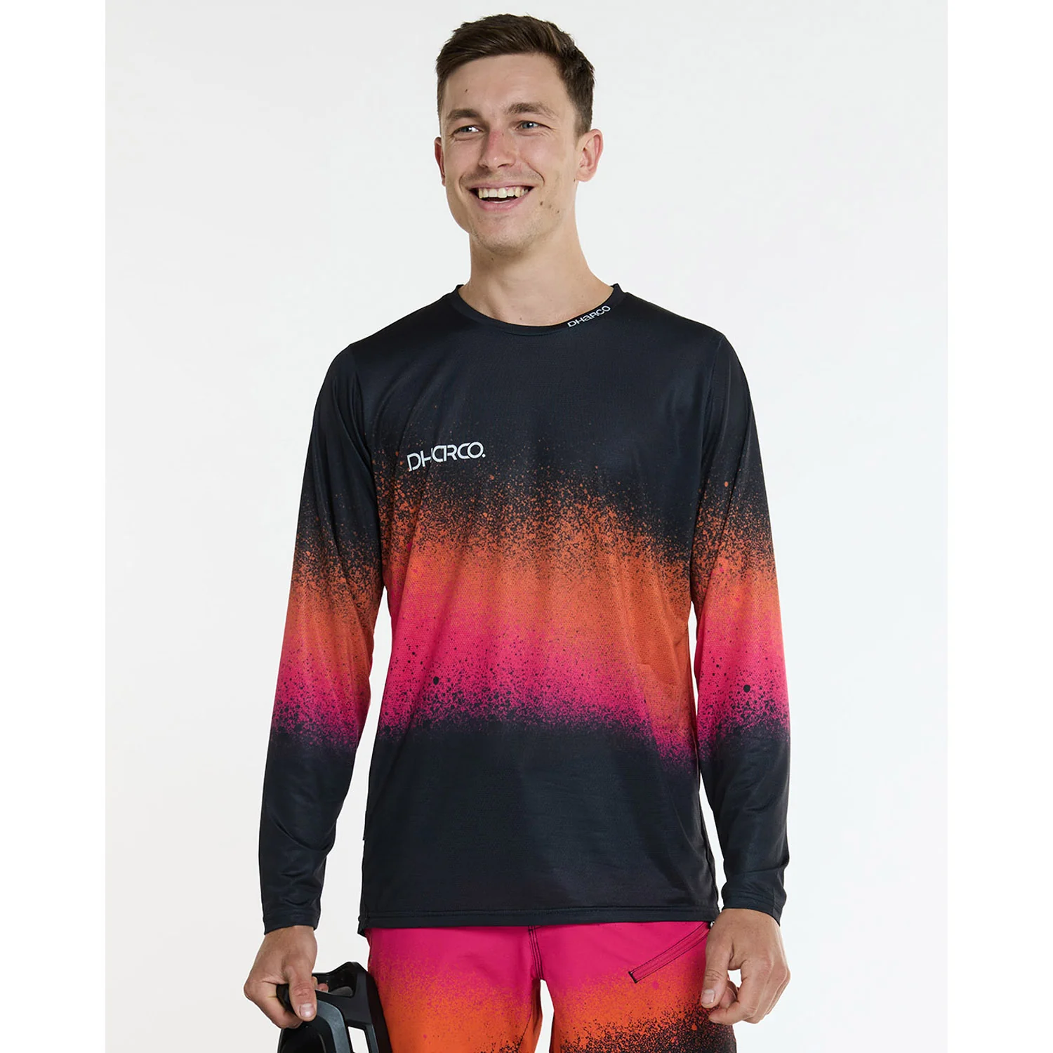 Maillot DHARCO RACE BLACK SNAKE Manches Longues Noir/Orange