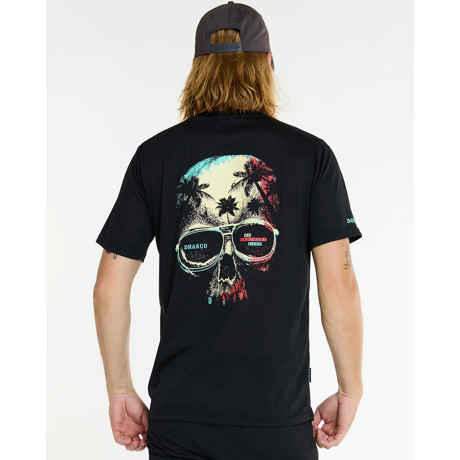 Maillot DHARCO TECH TEE EDDIE Manches Courtes Noir - Image 2