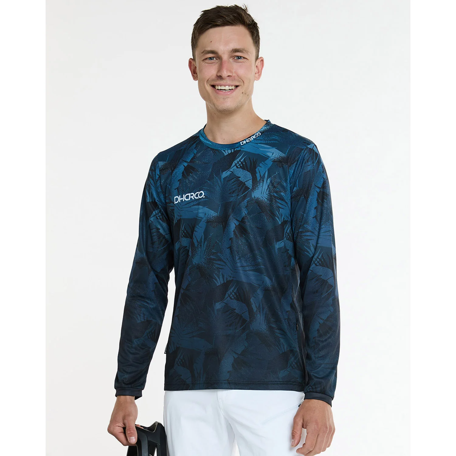 Maillot DHARCO GRAVITY DARK ROOM Manches Longues Bleu