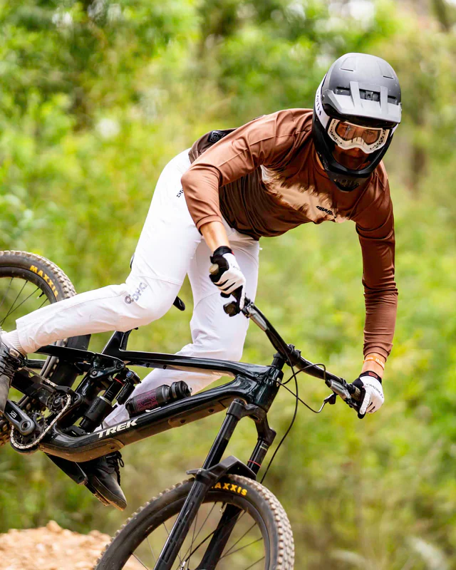 Maillot DHARCO GRAVITY DUNE Manches Longues Marron - Image 4