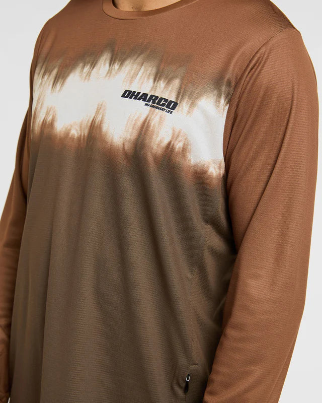 Maillot DHARCO GRAVITY DUNE Manches Longues Marron - Image 5