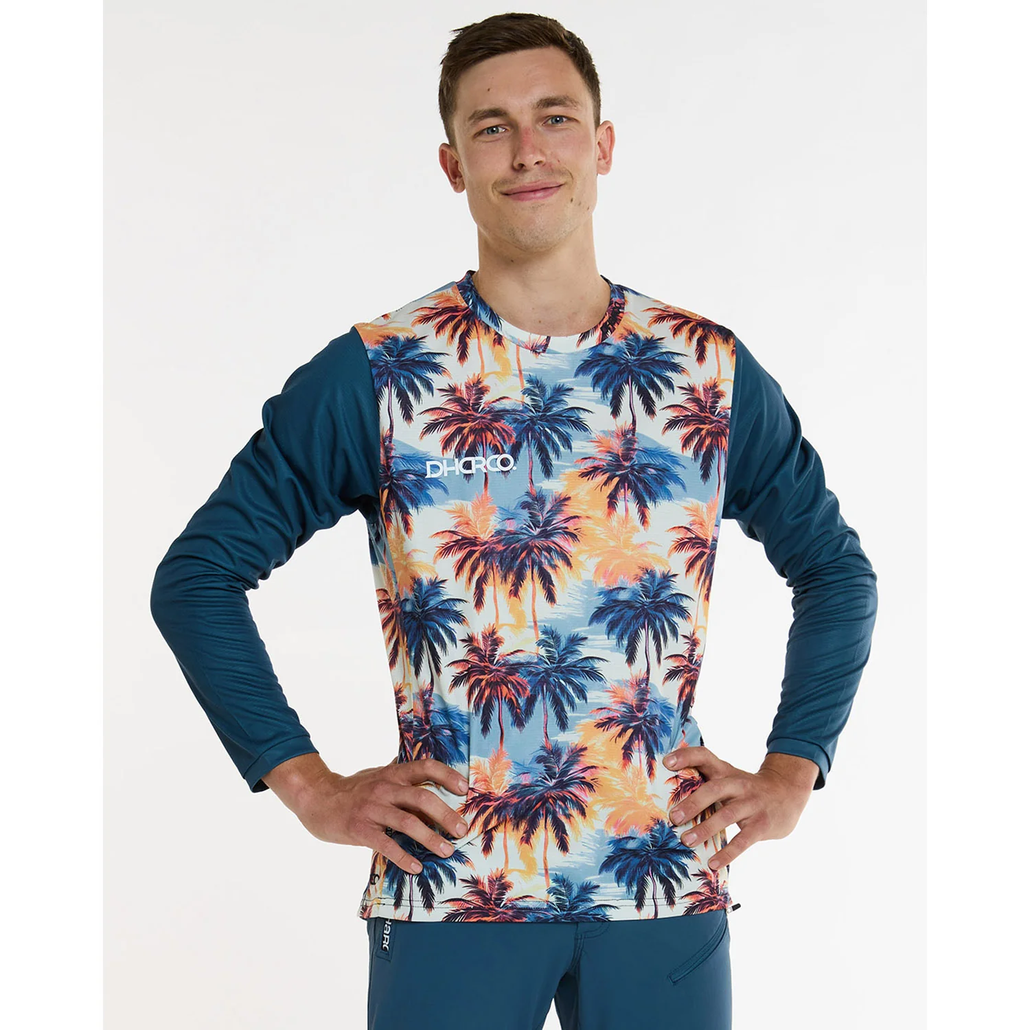 Maillot DHARCO GRAVITY VENICE BEACH Manches Longues Bleu - Image 8