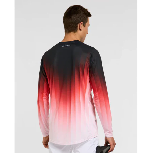 Maillot DHARCO RACE PRISM Manches Longues Rouge - Image 2