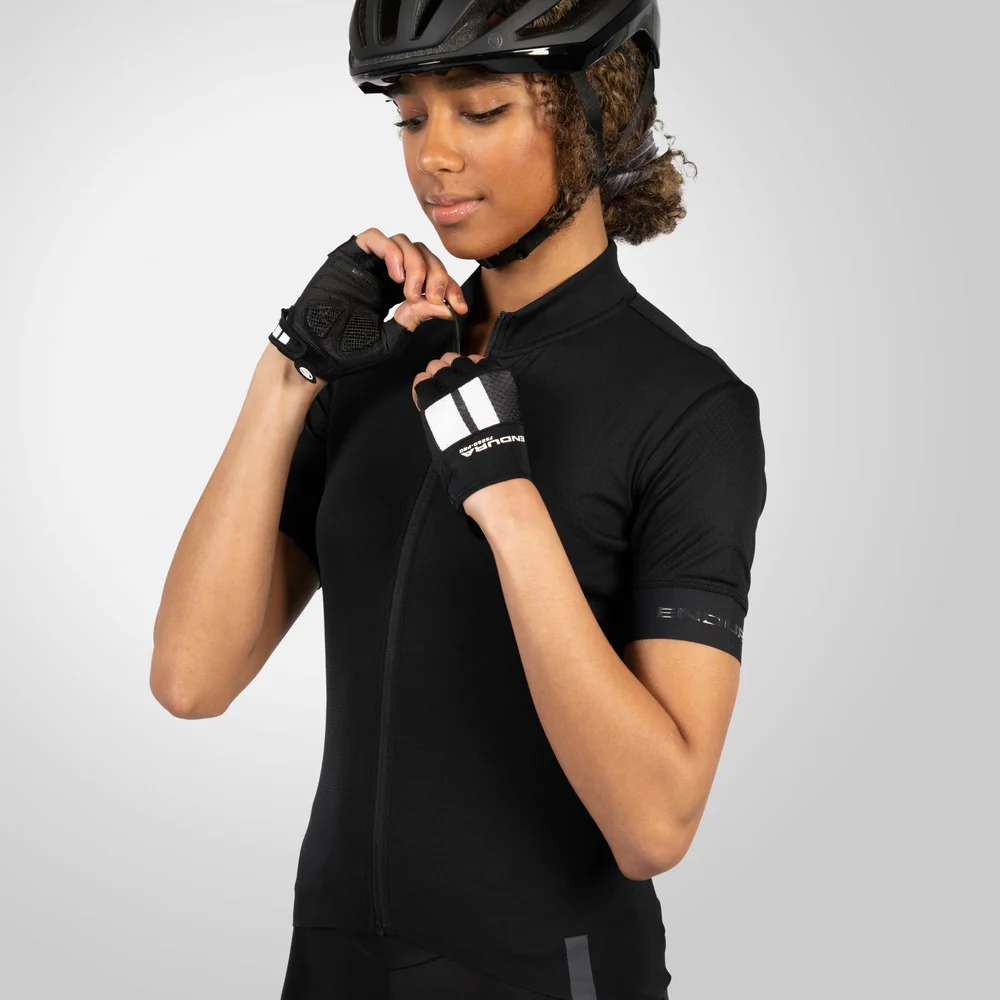 Maillot ENDURA FS260 Femme Manches Courtes Noir - Image 4