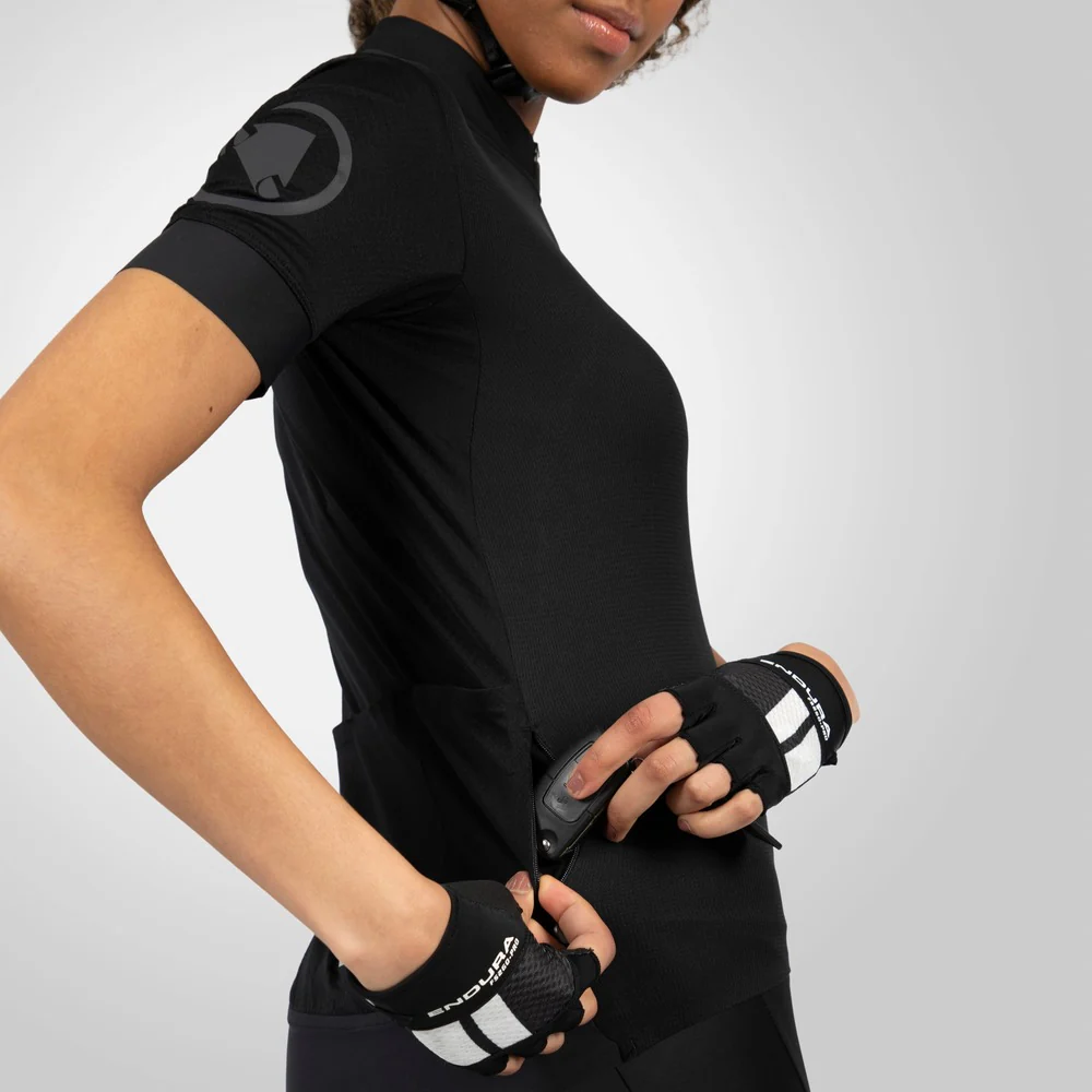 Maillot ENDURA FS260 Femme Manches Courtes Noir - Image 6